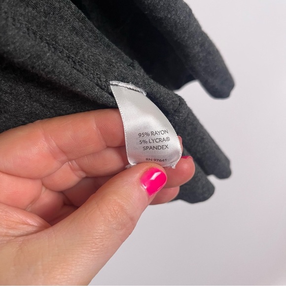 2/$30 J Jill Open Front Lightweight Cardigan Grey - Picture 4 of 6